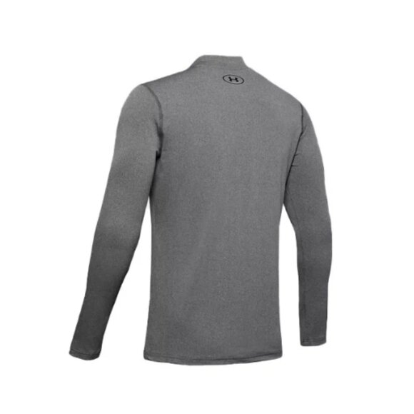 Under ArmourColdGear Men's T-shirt 2XL Fitted Mock Long Sleeve Charcoal NWT - Picture 2 of 4